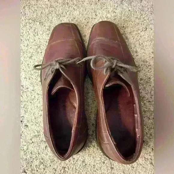 Men's JOHNSTON & MURPHY Lace-up Leather Shoes Sz 10M - Picture 8 of 9